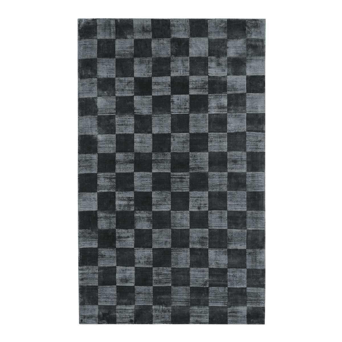Berlin Check Ink Blue Rug by Classic Home at Eve Furniture