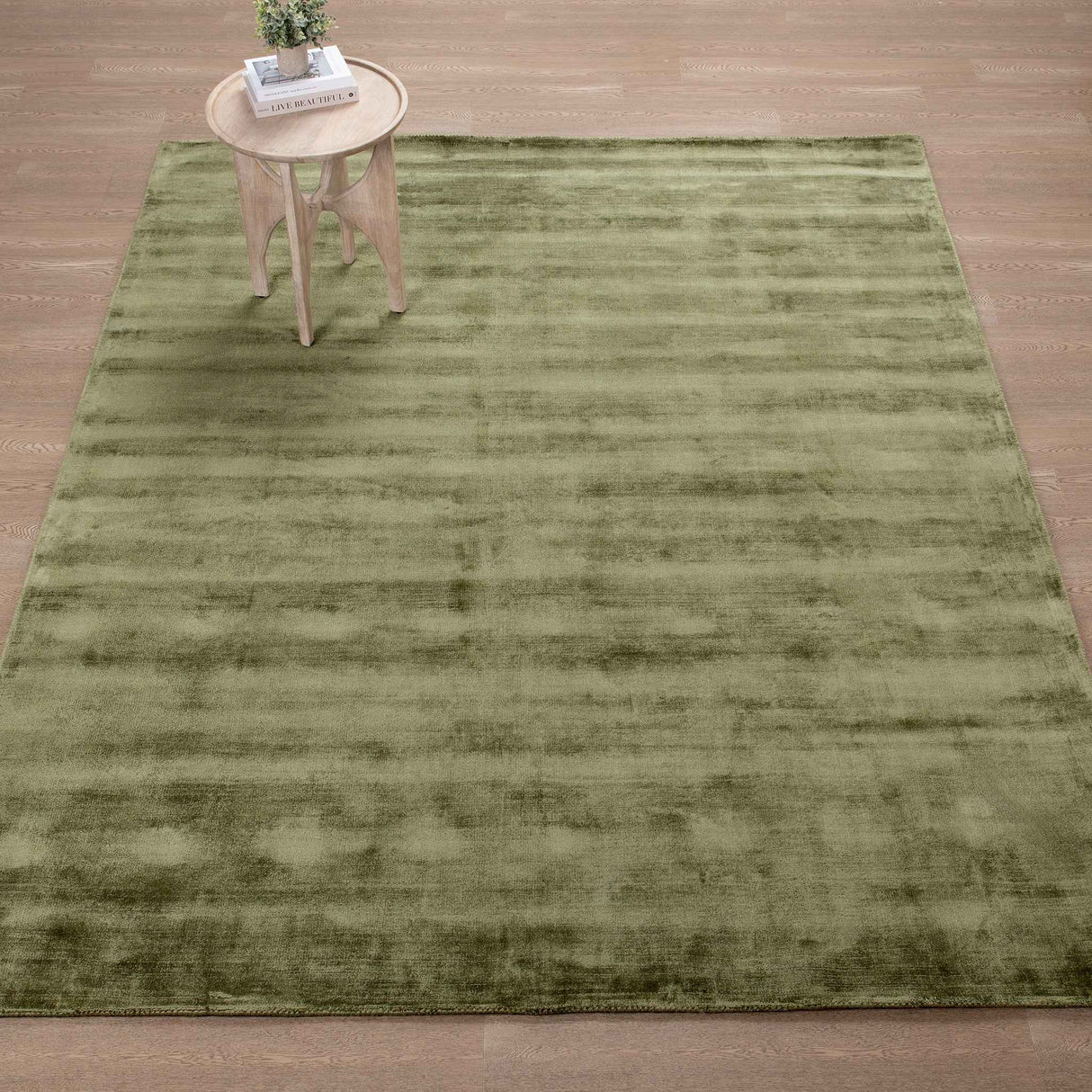 Berlin Olive Green Distressed Rug by Classic Home at Eve Furniture