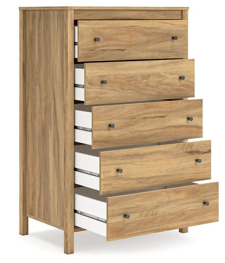 Bermacy Light Brown Chest of Drawers by Ashley at Eve Furniture