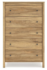 Bermacy Light Brown Chest of Drawers by Ashley at Eve Furniture