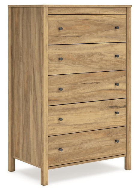Bermacy Light Brown Chest of Drawers by Ashley at Eve Furniture