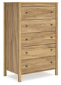 Bermacy Light Brown Chest of Drawers by Ashley at Eve Furniture