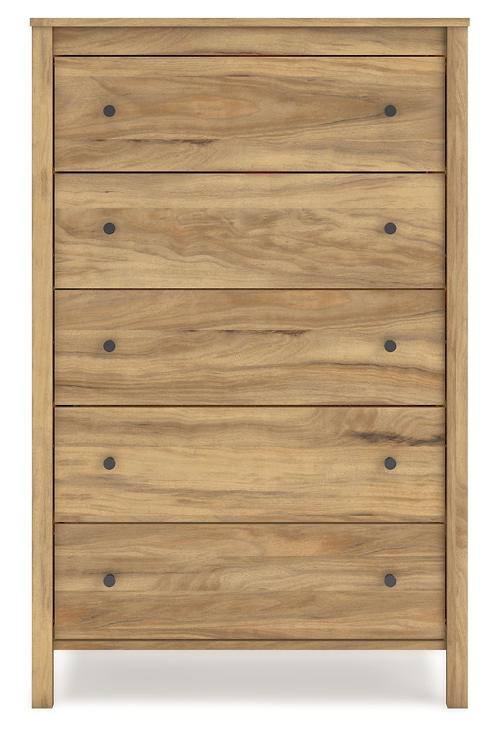 Bermacy Light Brown Chest of Drawers