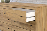 Bermacy Light Brown Dresser