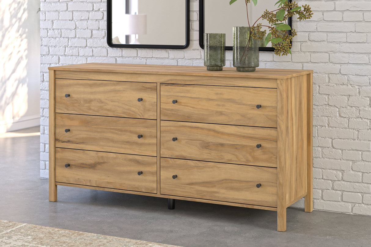 Bermacy Light Brown Dresser