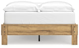 Bermacy Light Brown Full Platform Base Bed by Ashley at Eve Furniture