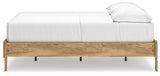 Bermacy Light Brown Full Platform Base Bed by Ashley at Eve Furniture