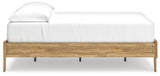 Bermacy Light Brown Full Platform Base Bed by Ashley at Eve Furniture
