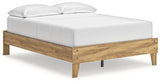 Bermacy Light Brown Full Platform Base Bed by Ashley at Eve Furniture