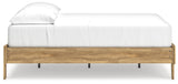 Bermacy Light Brown Full Platform Bed