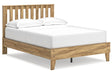 Bermacy Light Brown Full Slat Platform Bed by Ashley at Eve Furniture