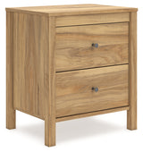 Bermacy Light Brown Nightstand