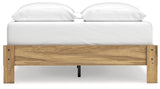 Bermacy Light Brown Queen Platform Base Bed by Ashley at Eve Furniture