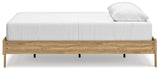 Bermacy Light Brown Queen Platform Base Bed by Ashley at Eve Furniture
