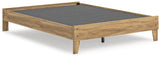 Bermacy Light Brown Queen Platform Bed