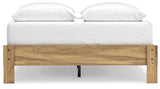 Bermacy Light Brown Queen Platform Bed