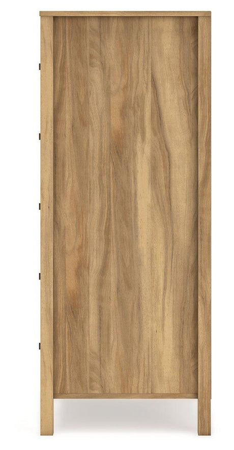 Bermacy Light Brown Chest of Drawers by Ashley at Eve Furniture