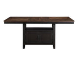 Bermuda 60-80″ Storage Counter Table with 20″ Leaf by Steve Silver at Eve Furniture