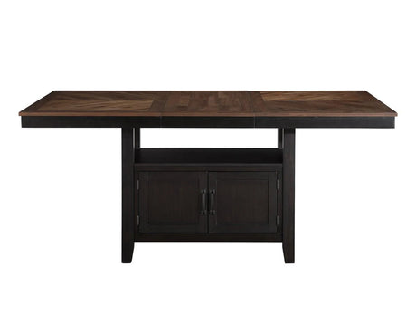 Bermuda 60-80″ Storage Counter Table with 20″ Leaf by Steve Silver at Eve Furniture