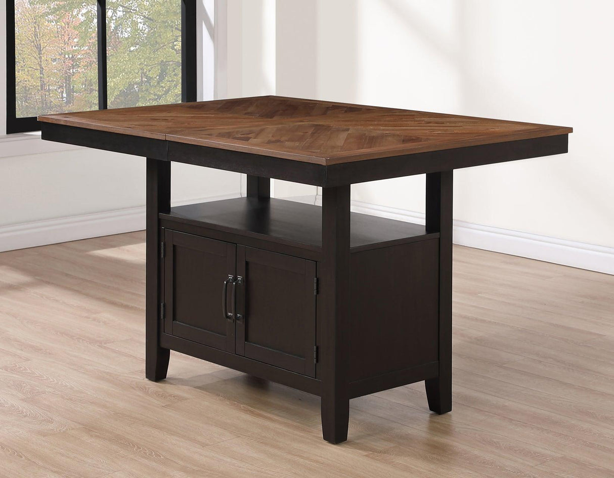 Bermuda 60-80″ Storage Counter Table with 20″ Leaf by Steve Silver at Eve Furniture