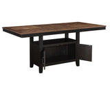 Bermuda Black/Dark Acacia Counter Height Dining Set by Steve Silver at Eve Furniture