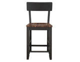 Bermuda Black/Dark Acacia Counter Height Dining Set by Steve Silver at Eve Furniture