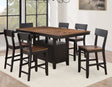 Bermuda Black/Dark Acacia Counter Height Dining Set by Steve Silver at Eve Furniture