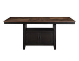 Bermuda Black/Dark Acacia Counter Height Dining Set by Steve Silver at Eve Furniture