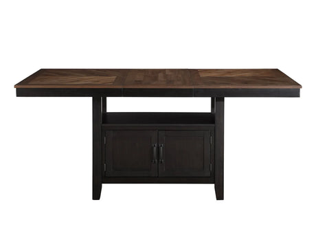 Bermuda Black/Dark Acacia Counter Height Dining Set by Steve Silver at Eve Furniture