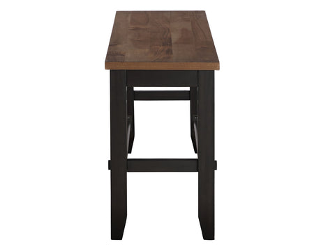 Bermuda Black/Dark Acacia Counter Height Dining Set by Steve Silver at Eve Furniture