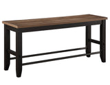 Bermuda Black/Dark Acacia Counter Height Dining Set by Steve Silver at Eve Furniture