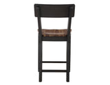 Bermuda Black/Dark Acacia Counter Height Dining Set by Steve Silver at Eve Furniture