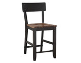 Bermuda Black/Dark Acacia Counter Height Dining Set by Steve Silver at Eve Furniture