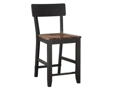 Bermuda Black/Dark Acacia Counter Height Dining Set by Steve Silver at Eve Furniture