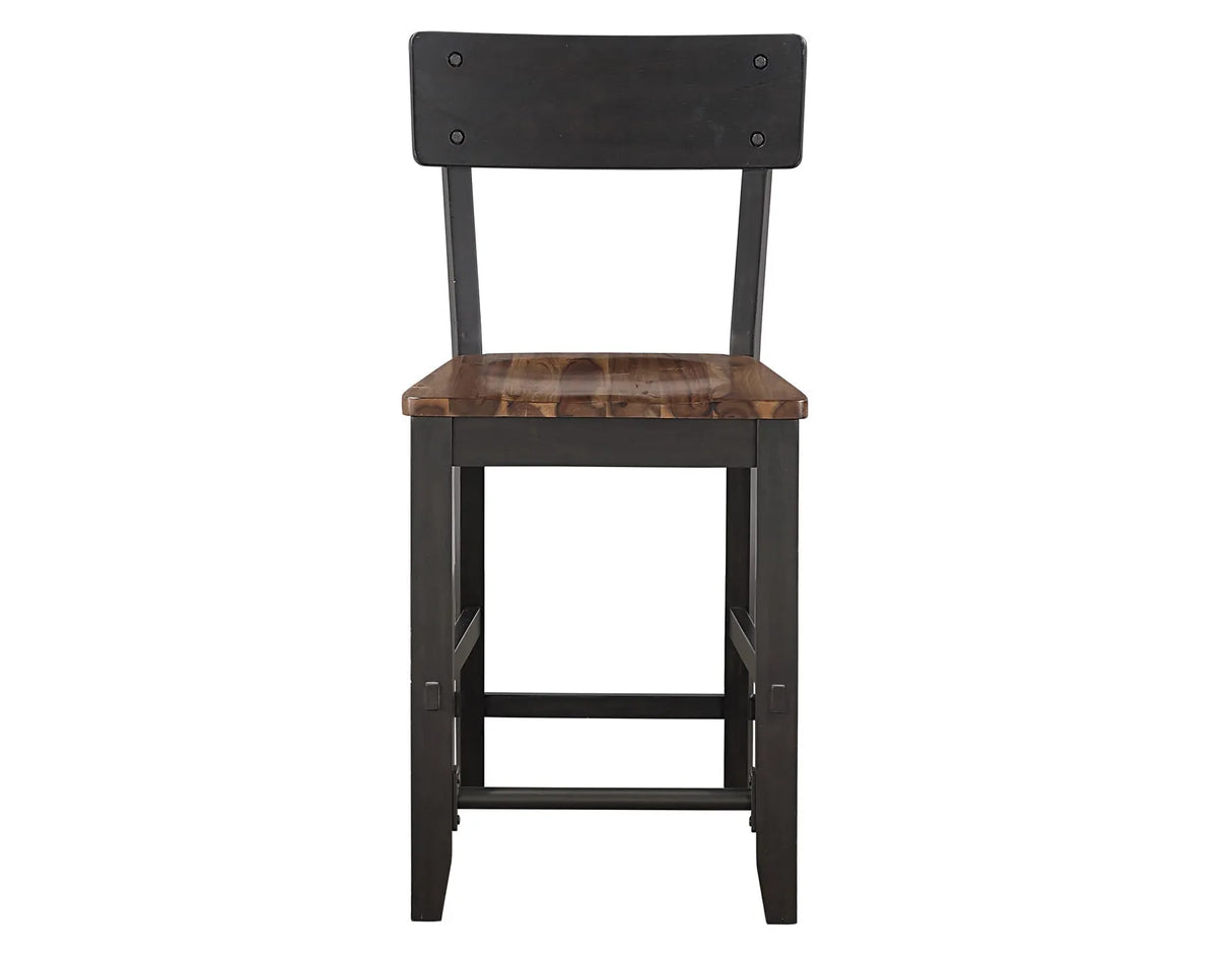 Bermuda Black/Dark Acacia Counter Height Dining Set by Steve Silver at Eve Furniture