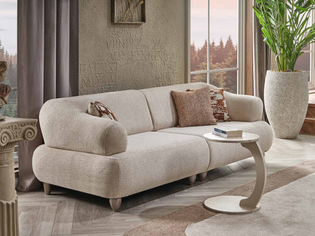 Bern 3-pieces (Sofa & Loveseat & Chair) Livingroom Set Cream by Furnia at Eve Furniture