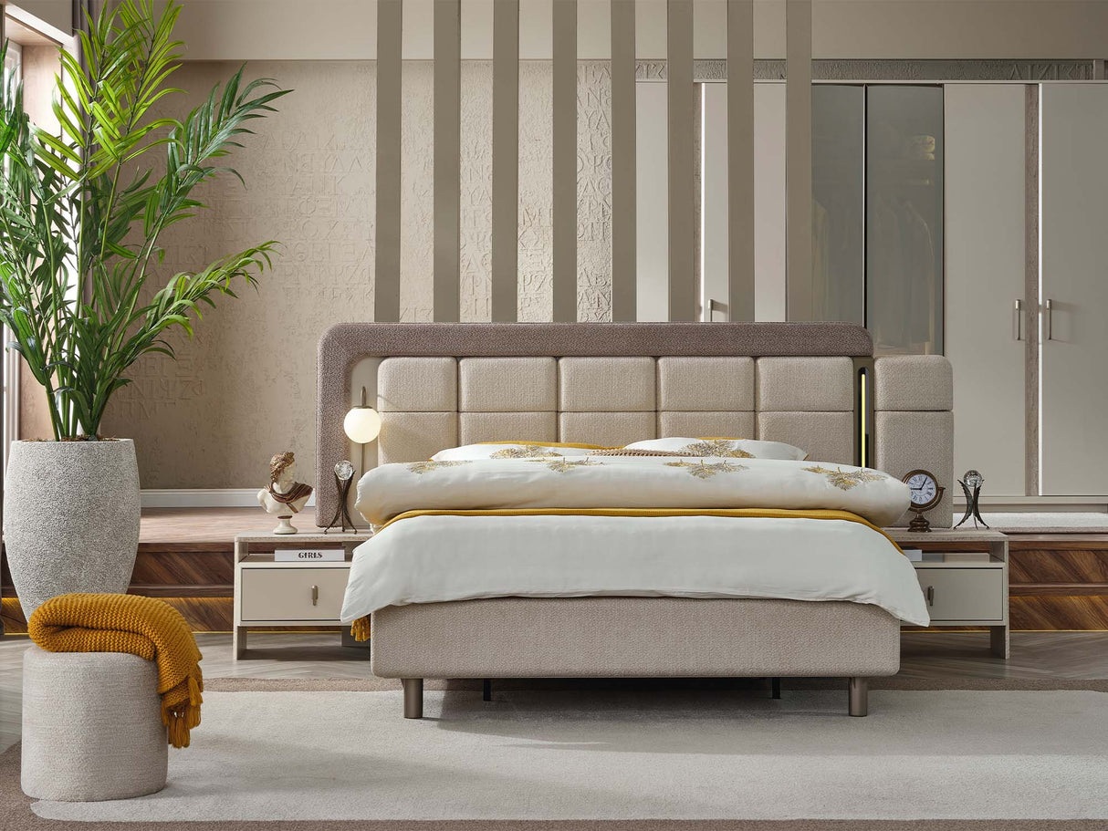 Bern Bed Frame With Headboard by Furnia at Eve Furniture