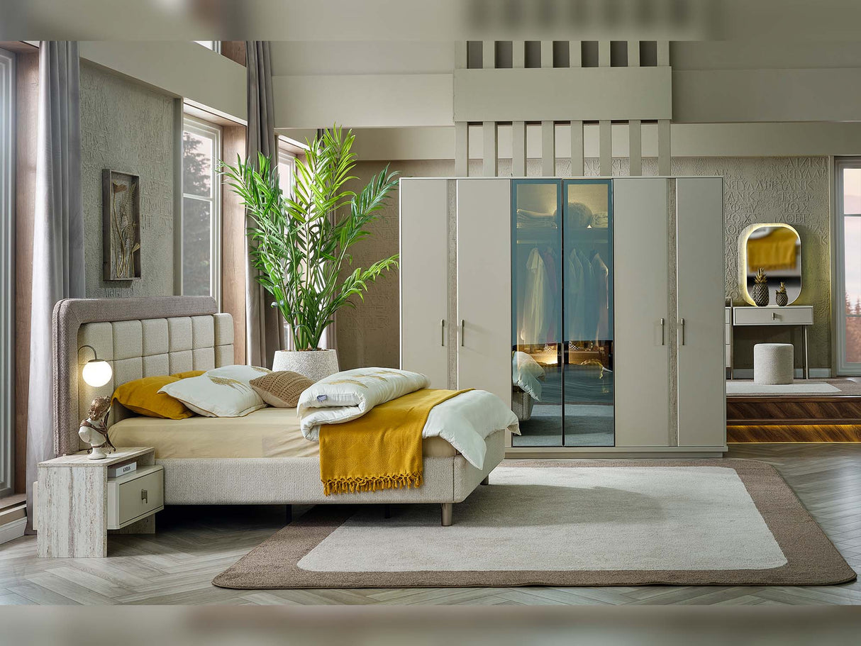 Bern Bed Frame With Headboard by Furnia at Eve Furniture