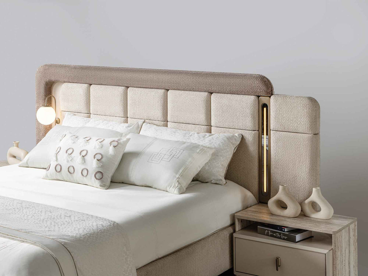 Bern Bed Frame With Headboard by Furnia at Eve Furniture
