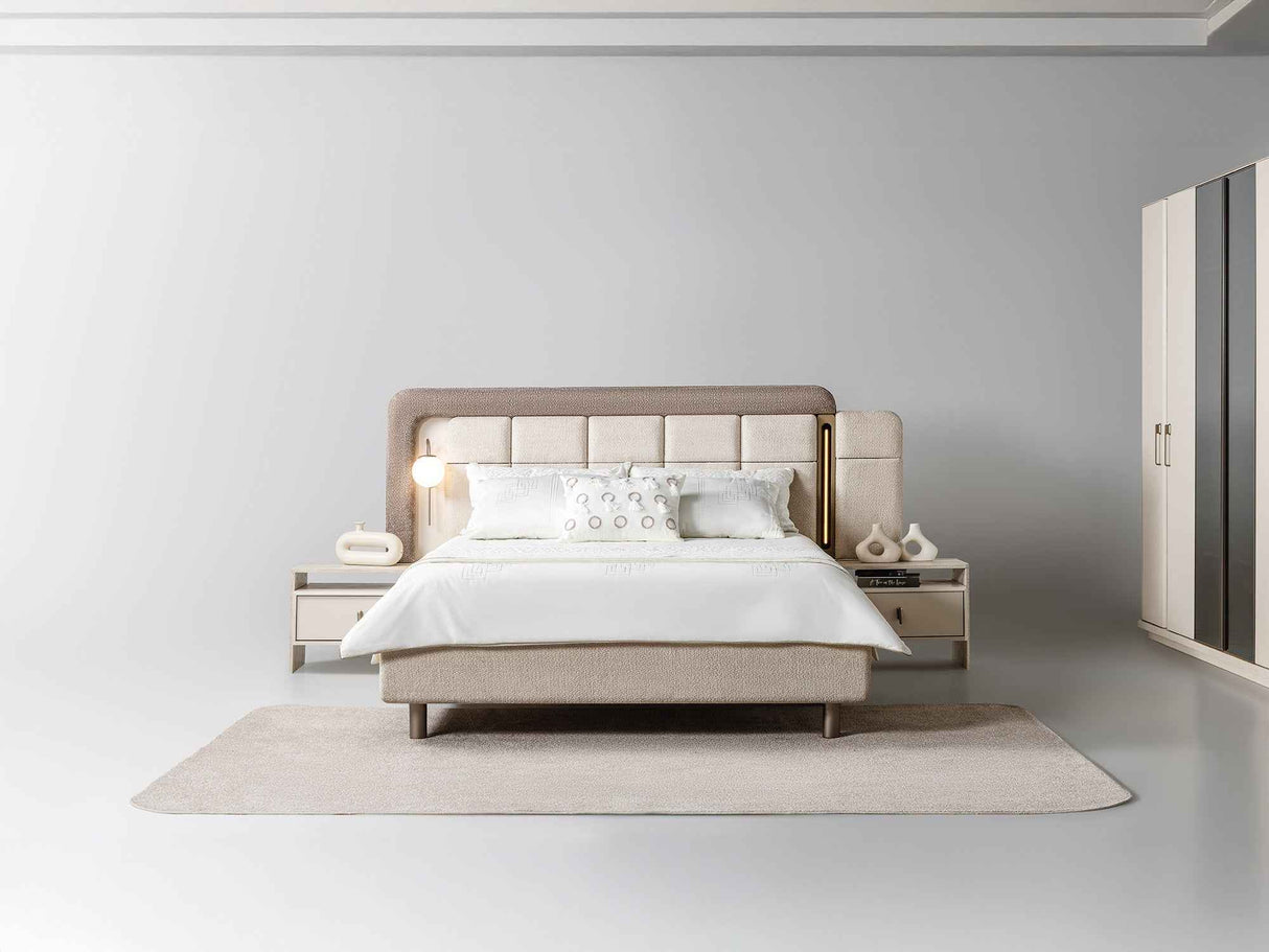 Bern Bed Frame With Headboard by Furnia at Eve Furniture