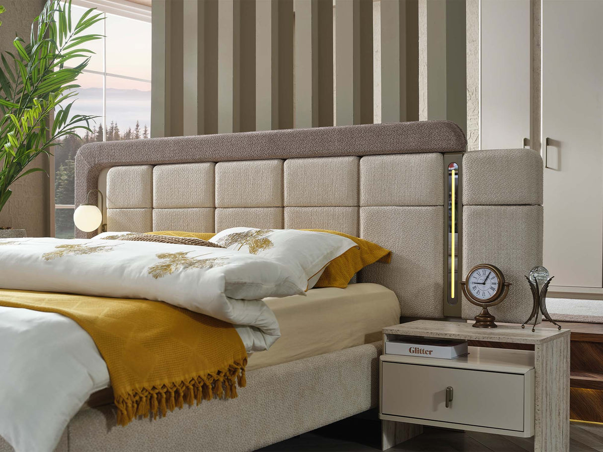 Bern Bed Frame With Headboard by Furnia at Eve Furniture