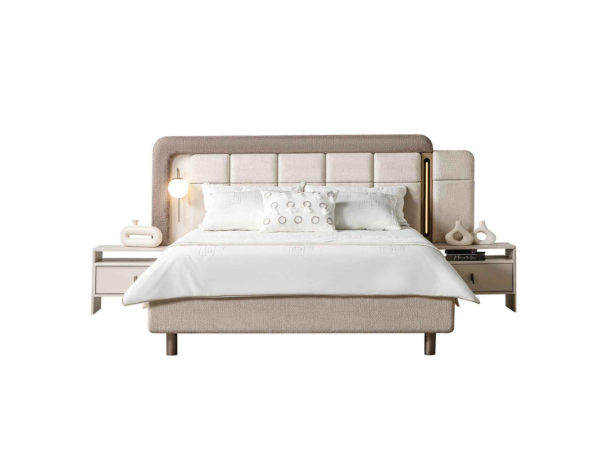 Bern Bed Frame With Headboard by Furnia at Eve Furniture