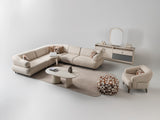 Bern Cream 6-Piece Modular Sectional by Furnia at Eve Furniture