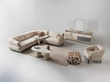 Bern Cream 6-Piece Modular Sectional by Furnia at Eve Furniture
