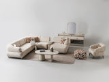 Bern Cream 6-Piece Modular Sectional by Furnia at Eve Furniture