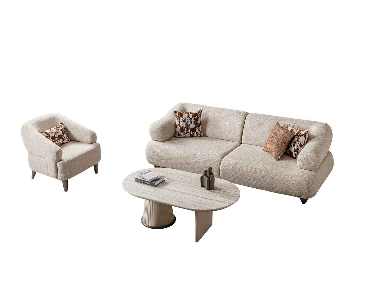 Bern Cream Chair by Furnia at Eve Furniture