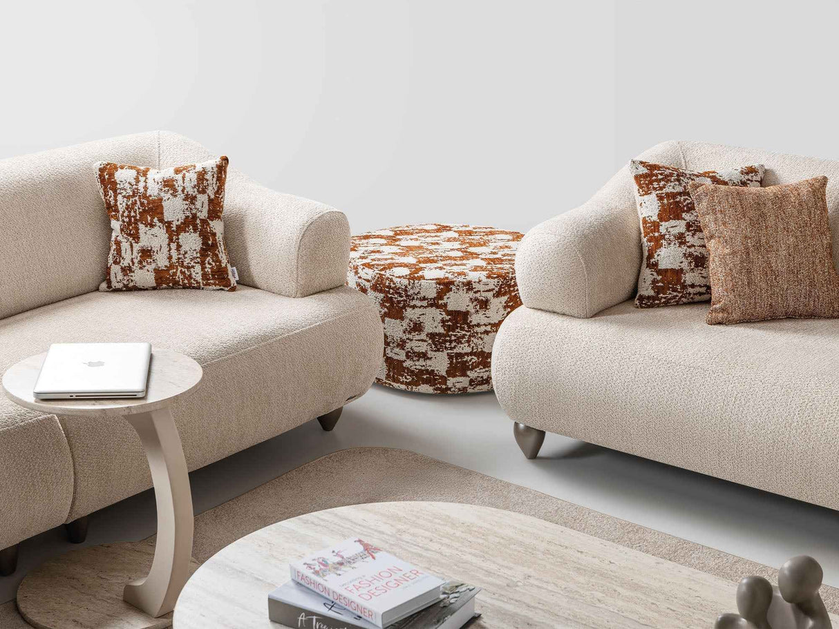 Bern Cream Convertible Sofa by Furnia at Eve Furniture