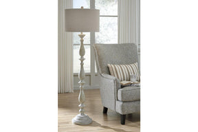 Bernadate Whitewash Floor Lamp by Ashley at Eve Furniture
