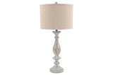 Bernadate Whitewash Table Lamp by Ashley at Eve Furniture