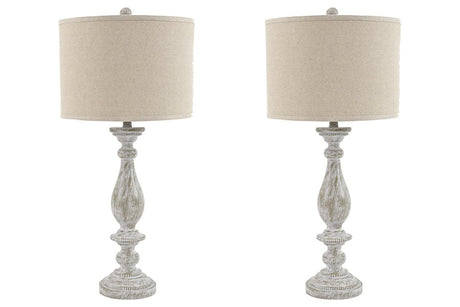 Bernadate Whitewash Table Lamp by Ashley at Eve Furniture